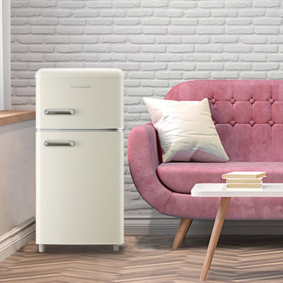 DEMULLER 35 Cubic Feet Mini Fridge with Freezer