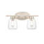 2 lumières 16 po Éclairage pour meuble-lavabo en nickel satiné-203078253
