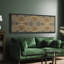 Abstrait botanique abstrait motif rétro antique-100937094-111665433