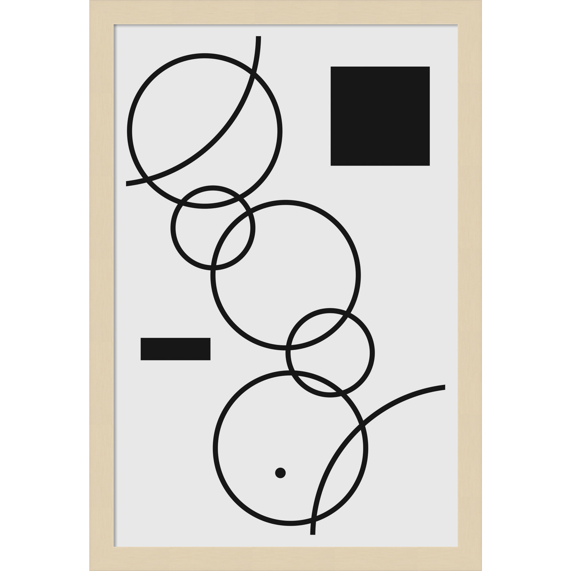 Minimal Shapes No 1 by Jay Stanley, 21" H x 15" W x 1" D, Brown