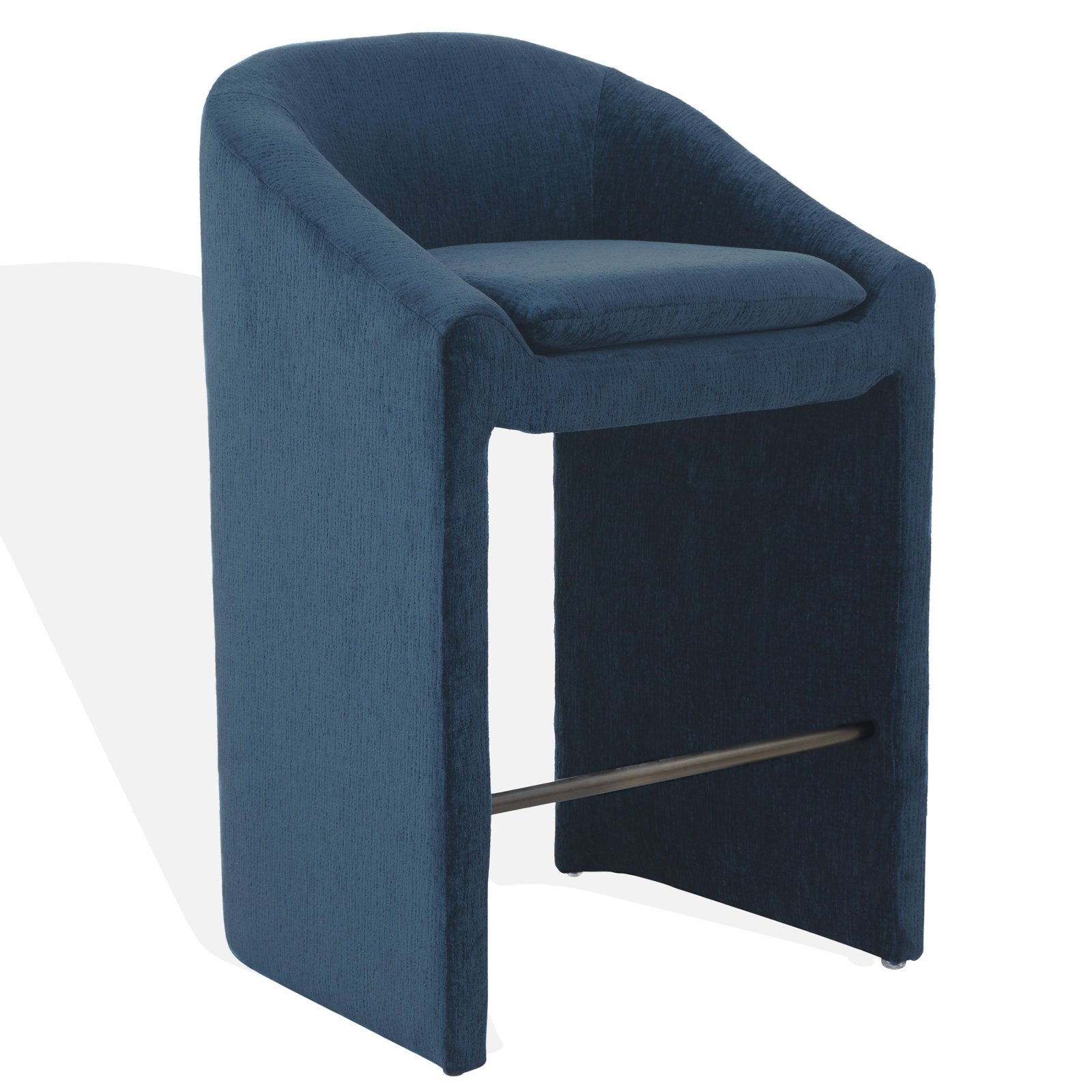 Oshawa Bar and Counter Stool, Bar Stool (30.7" Seat Height), Navy