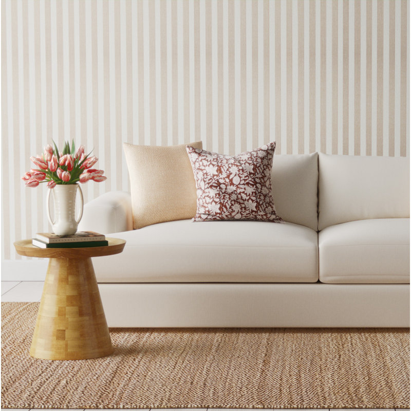 Cayden Upholstered 96'' Sofa, Nomad Snow Crypton® Chenille