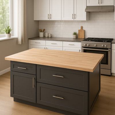 Knya Solid Wood Writing Desk