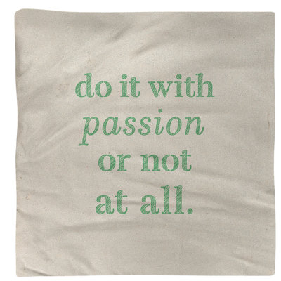 Serviette de citation inspirée de la passion