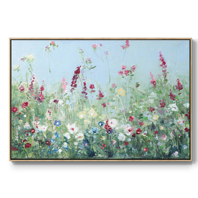Sweet Summer Meadow, reproduction d'art sur toile, Bois naturel, H 25 po x l 37 po x P 2 po