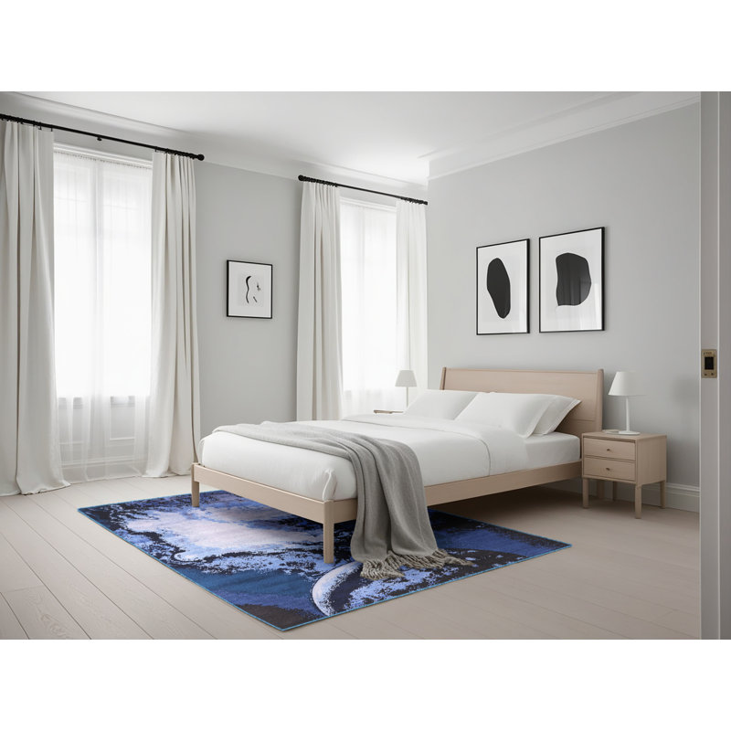 Abstract Indoor Rug, Rectangle 5' x 7'