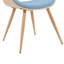 Chaise de salle à manger rembourrée de style Mid-Century avec finition en bois Kaleem-114688012-114688010