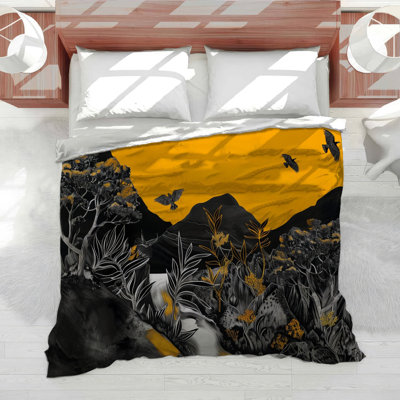 Édredon Mountain Landscape Bedding