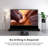 92 Inch  Vividstorm S Pro Motorized Tension Floor Rising Ust Alr Projector Screen for home theater-black Housing