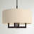 Litzy 4 - Light Dimmable Drum Chandelier