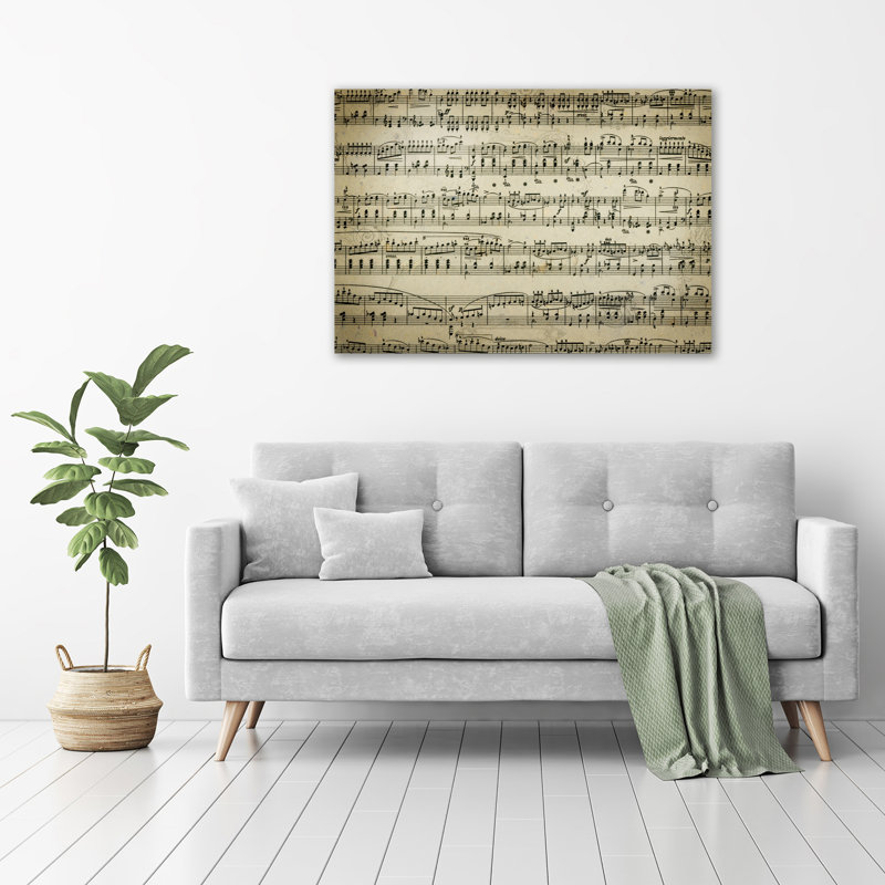Sheet Music - Wrapped Canvas Print