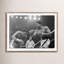 Muhammad Ali Punching Joe Frazier Print by Getty Images-494836331-494836328