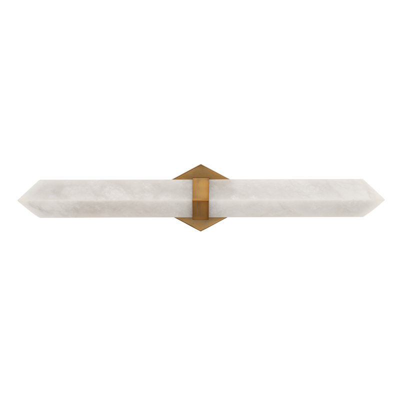 Javelin Dimmable LED Bath Bar, Aged Brass