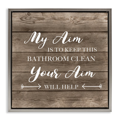 Propreté de la toilette Sassy Your Aim