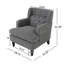 Chaise d'appoint rembourrée Charvae-849512441