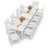 10 - Person All Weather Outdoor Table and Chairs 12 Pieces Patio Dining Sets Outside Furniture With Umbrella Hole& Aluminum Frame HIPS Modern Patio Dining Set for 10 Person For Outside Backyard/Porch/Deck, 2-Tables 10-Chairs, White-1856492171-1856492168