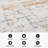 Multi-Color Strata Rug – Modern Layered Pattern, Easy To Clean-1176402183