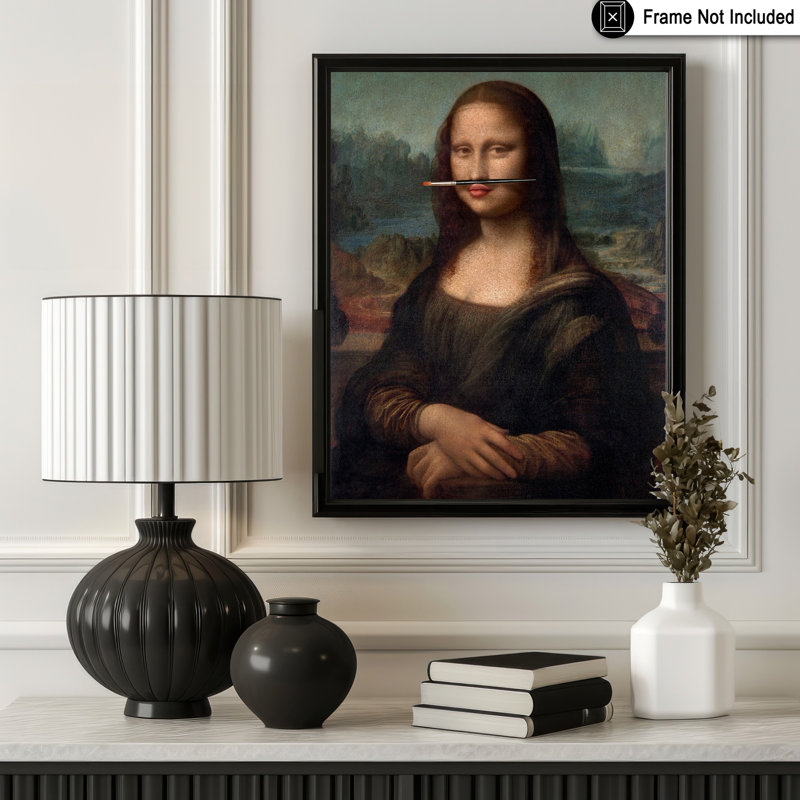 Portrait altéré de la Joconde No7, Unframed, Poster, 08"H x 10"W