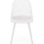 Ensemble de 4 chaises de jardin Lily Chairs, en polypropylène blanc résistant aux intempéries, profondeur 45,7 cm, largeur 54,6 cm, hauteur 84,3 cm, poids 4,4 kg, structure stable et design confortable. Siège en polypropylène pour un confort moderne.