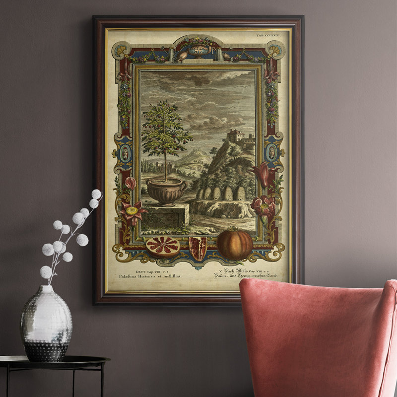 Genèse des fruits IV - peinture sur toile encadrée, H 27 po x l 18 po x P 2,5 po