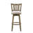 Demeterius Counter Height Or Bar Height Rubberwood Barstool With Fabric Seat-2118044286-2118044272-2144429662