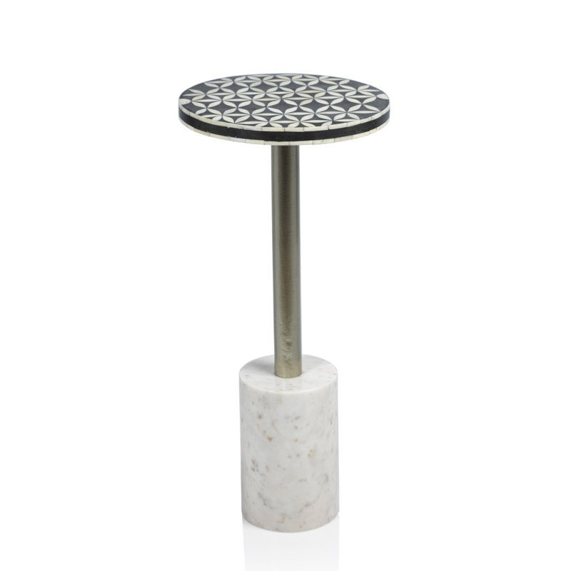 Table de bout à piédestal en marbre Wikieup