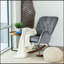 Chaise berçante Mid-Century moderne en gris foncé