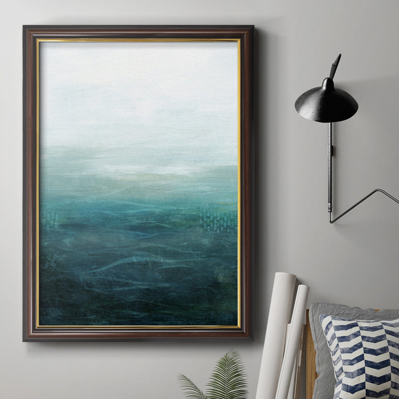 «Drifting Sea II», peinture sur toile encadrée, H 36 po x l 24 po x P 2,5 po