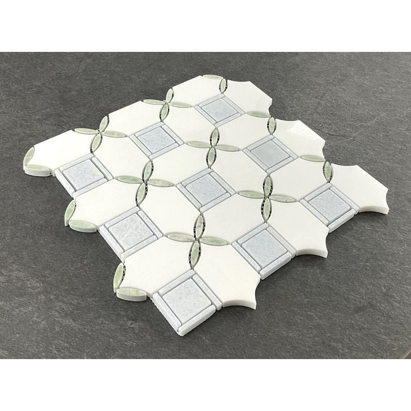 Carrelage mosaïque en marbre Water Jet