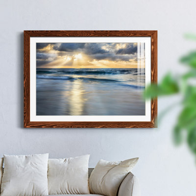Cloudscape Shore - Photographie avec cadre photo