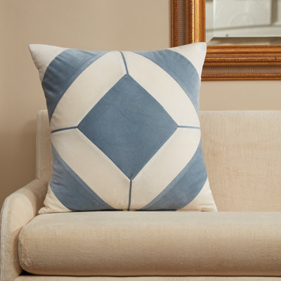 Diamond 100% Cotton Square Pillow Cover & Insert