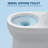 Compact One Piece Toilet for Bathroom, Modern Standard Toilet with Dual Flush 0.8/1.28 GPF, 17.5" ADA Height, Side Hole, Soft Close Seat, 12" Rough-In, White
