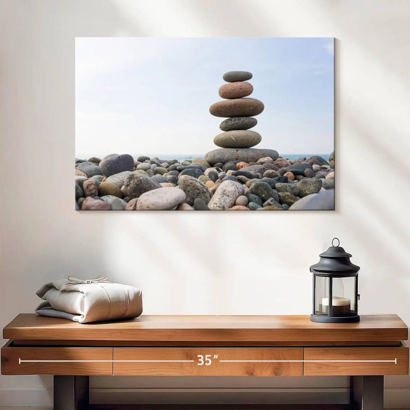 Kerrick Seaside Stone Stack, 16" H x 24" W