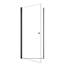 Porte de douche pivotante circulaire sans cadre de l 30 po x H 72 po avec verre trempé de 1 po d'épaisseur (6 mm)