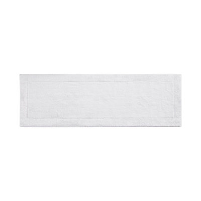 Plush Reversible Comfort 100% Cotton Spa Experience White Bath Rug