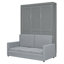 Lit escamotable double pleine grandeur avec coussin-1983902859