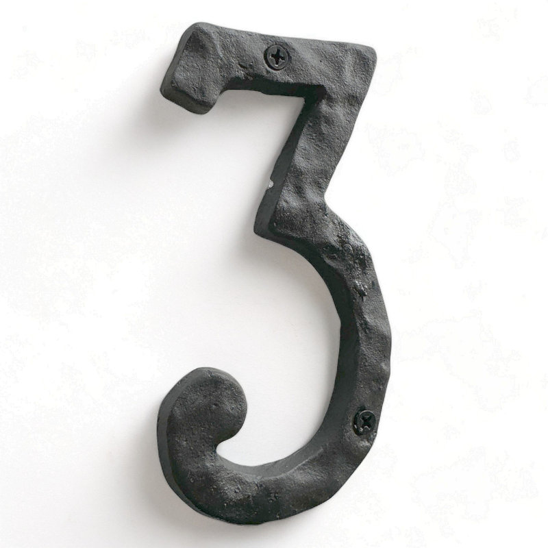 6'' H Metal House Number, 3