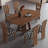 Solid Wood Ash brown Dining Table-107382139