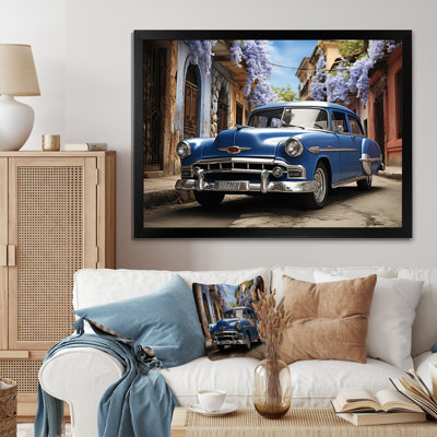" Cuban Blue Classic Car "