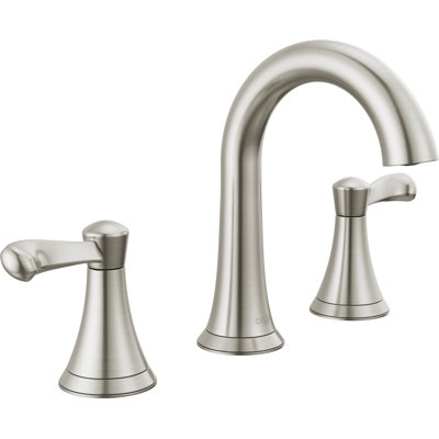 Esato Widespread Bathroom Faucet 3 Hole, 2-handle Bathroom Sink Faucet with Drain Assembly