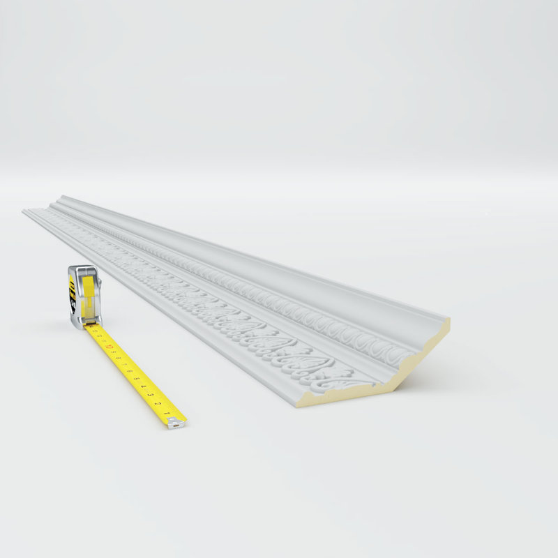 Kirke 94.5" White Polyurethane Crown Moulding
