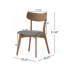 Ensemble de salle à manger rembourré avec structure en bois d'hévéa-1999783564