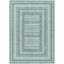 Tapis bleu sarcelle lavable à la machine intérieur / extérieur Xhevrie-1308601261
