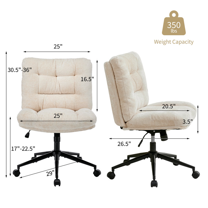 Office Chair, Beige, Beige