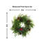 26" Fern And Evergreen Holiday Wreath