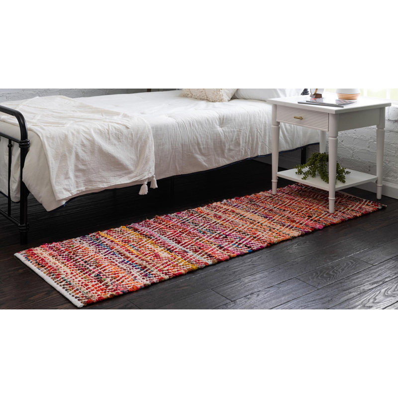 Drakeford Cotton Chevron Indoor Rug, Runner 2'2" x 6'1"