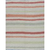 Hand-Knotted High-Quality Multi-Colored and Rust Area Rug