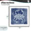 White Crab on Indigo Framed Giclee, design by Patti Bishop-702239099-702239096