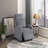 Dark Gray Soft Corduroy Modern Push Back Recliner - Solid Wood Frame, Living Room Furniture-307639610