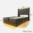 Upholstered Bed With Hydraulic Storage, Usb & Type-c Charging And 360° Surround Led-2045717089